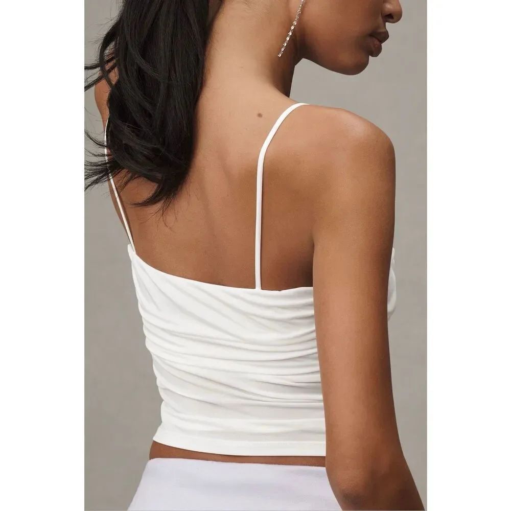 Anthropologie Sunday In Brooklyn Twist Front Tank Top - Picture 3 of 5